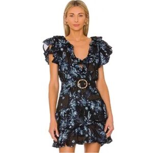 Elliatt Black and Blue Dress.